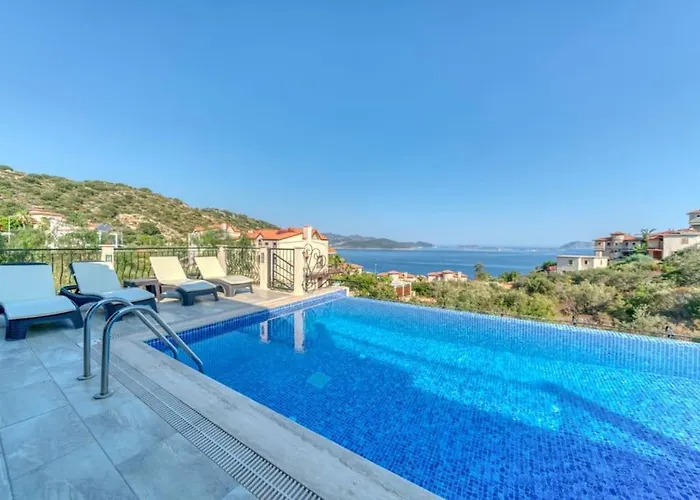 Yaz Amazing Sea View And Meis Island View Villa Kas